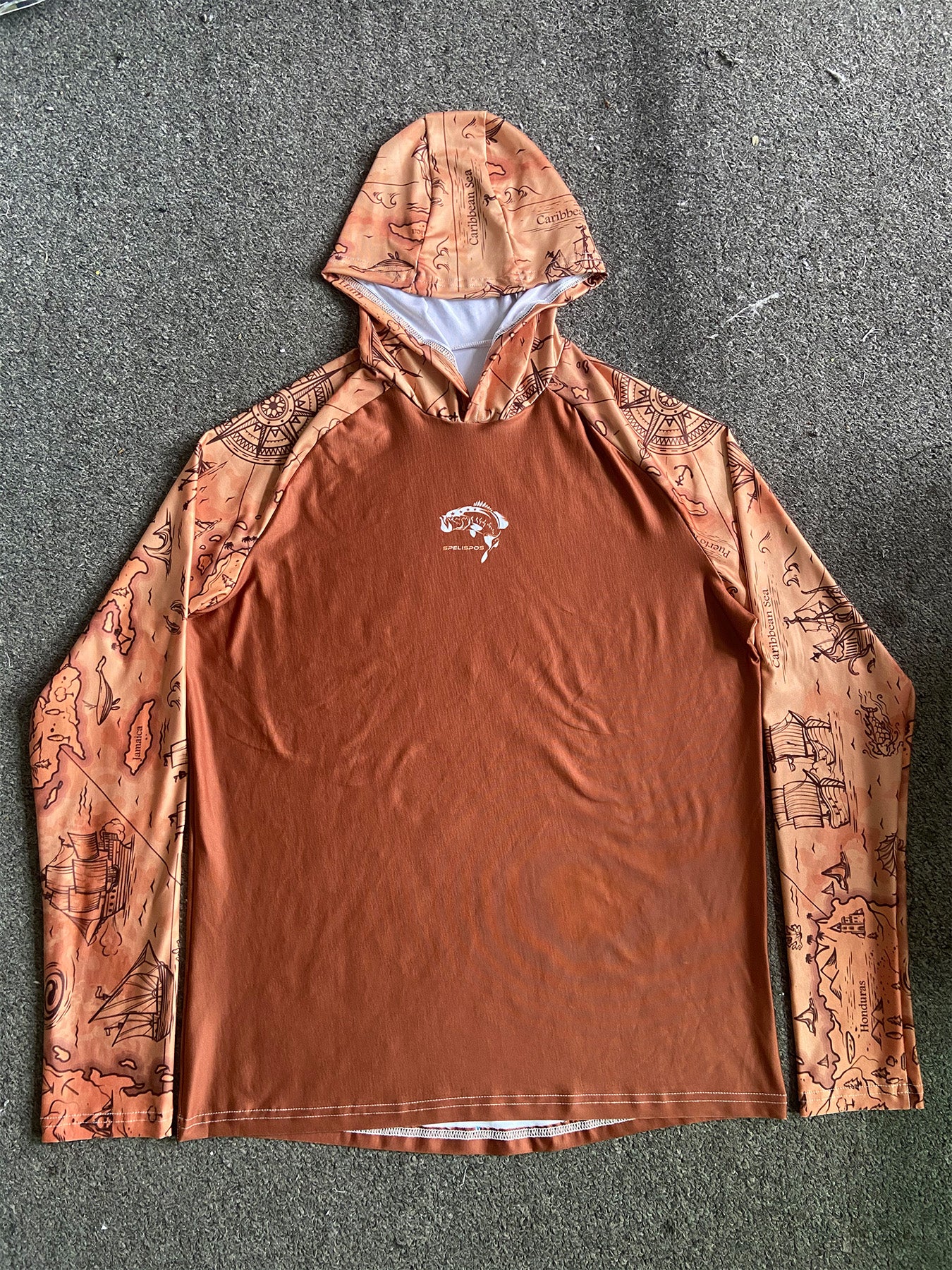 Pêche Hoodie UPF 50 anti UV Sailing Shirt Surf d'été Hommes Long Sleeve Hunting Jersey