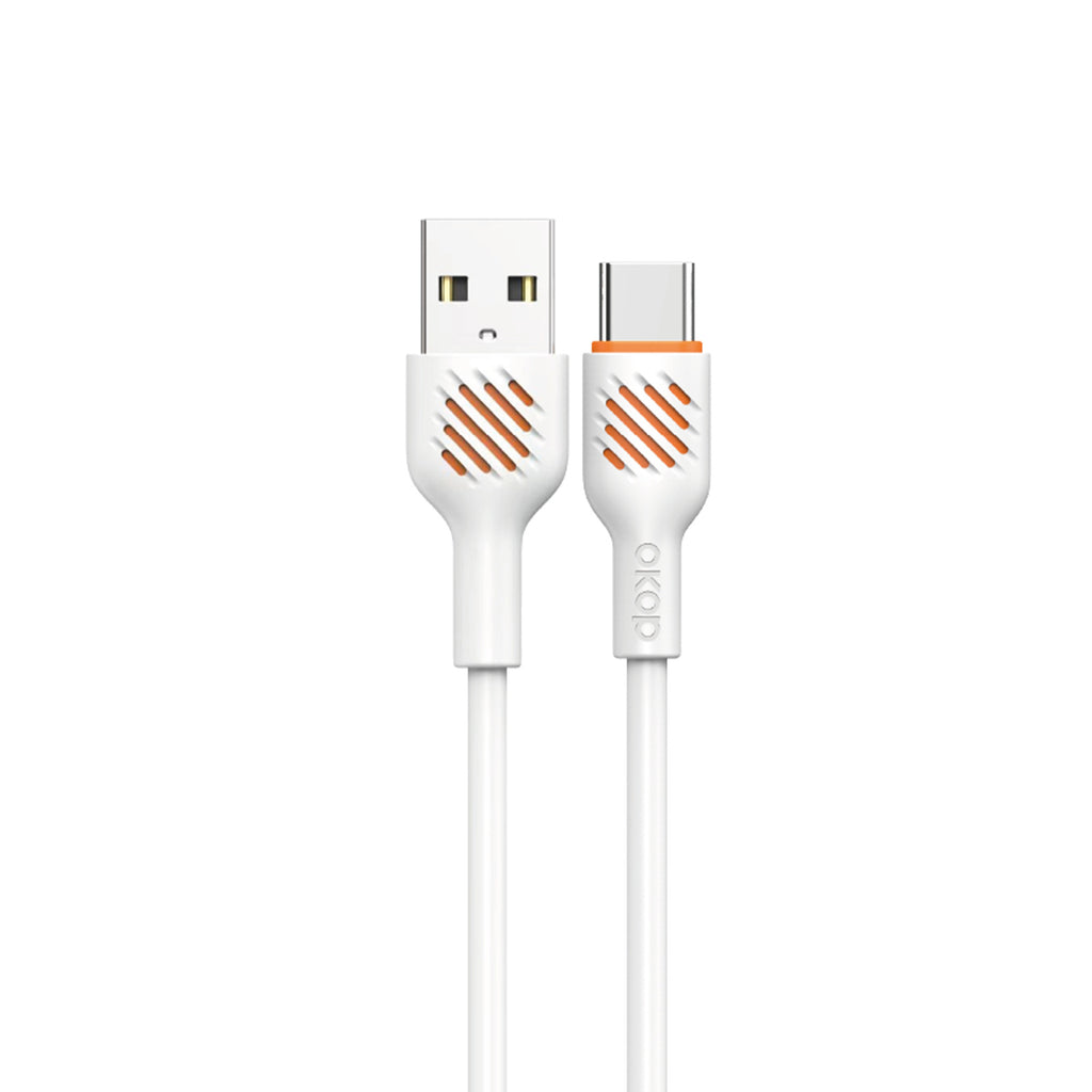 KP-317 Câble de données à charge rapide 65W Câble de recharge de téléphone portable épais compatible avec