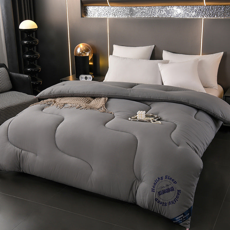 Insert de duvet à motif d'onde de couleur solide
