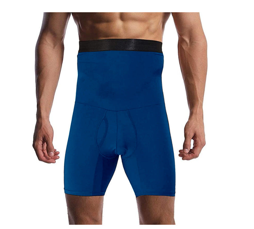 Transfrontaliers hommes Silicone non-dérapant haute taille corps façonner pantalons Boxer Slips Tight Bell