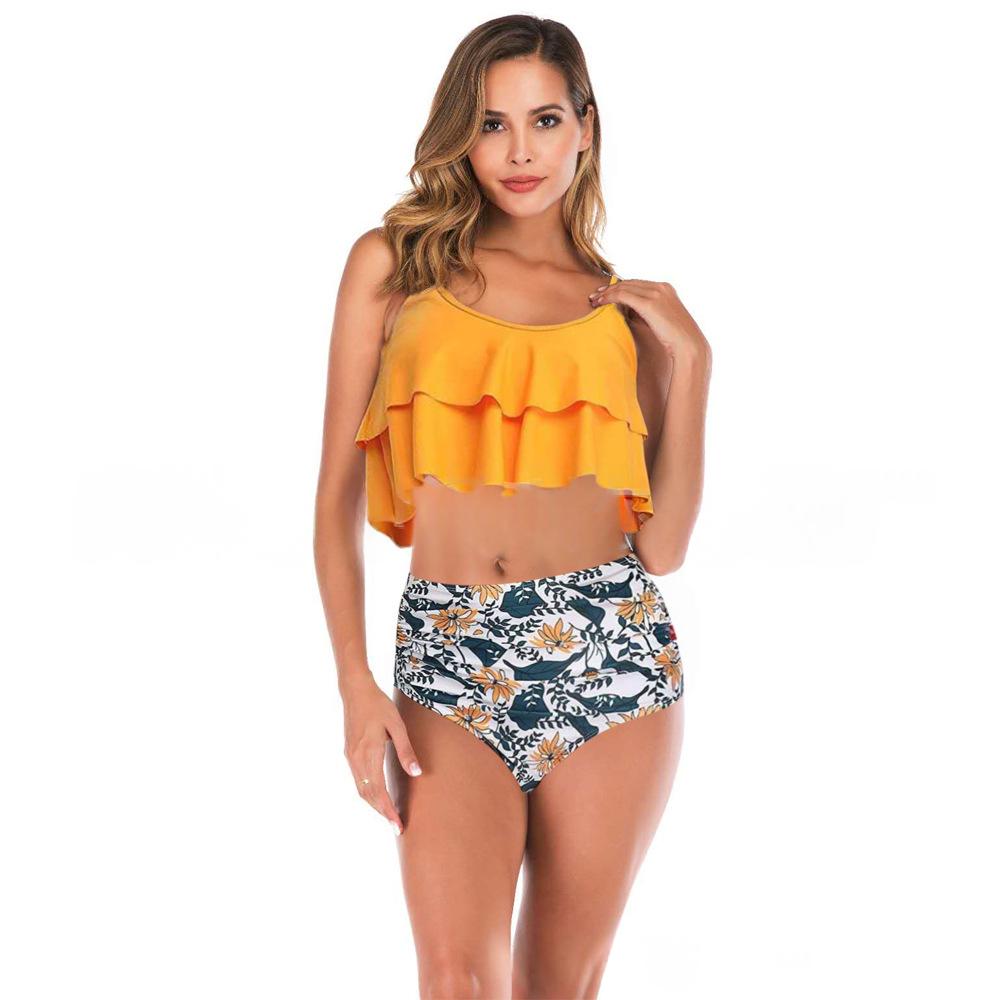 Bikini bi-pièce sexy multicolore pour femmes