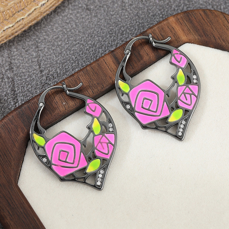 Boucles d'oreilles de style coréen Instagram Niche Design