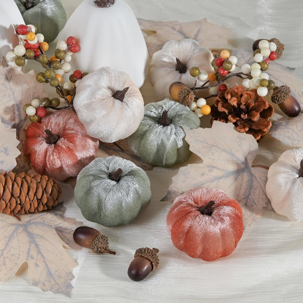 Ensemble de décoration de citrouille d'automne 25 unités