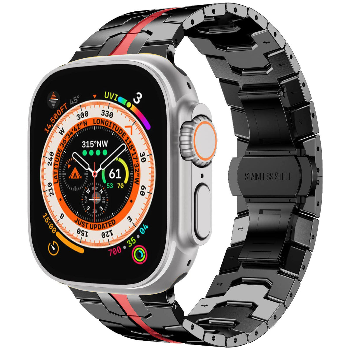 Bracelet en acier inoxydable en acier massif