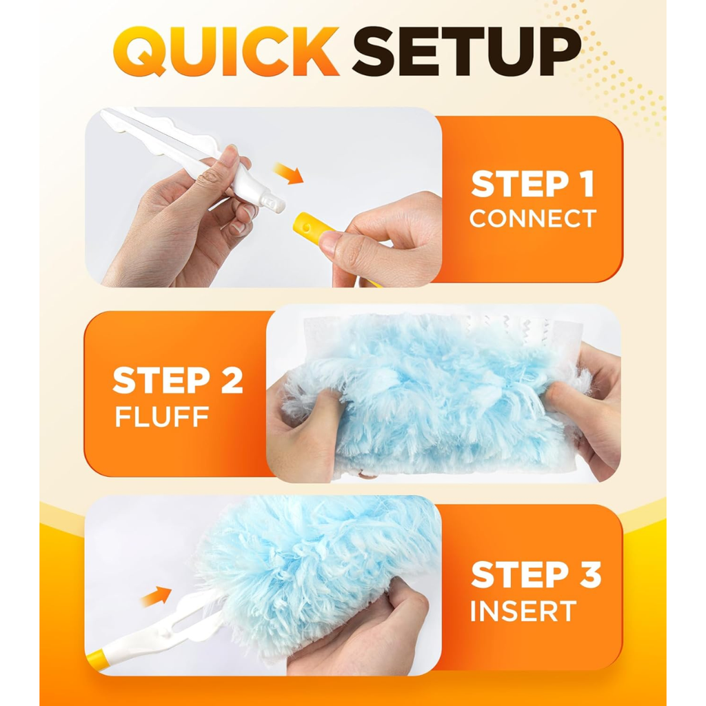 30 Compte de recharge de duster pour duster pivotant avec 1 poignée