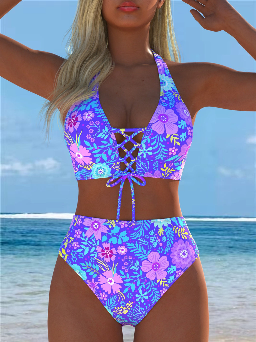 Deux-pièces de maillot de bain femmes Bikini Set Sexy
