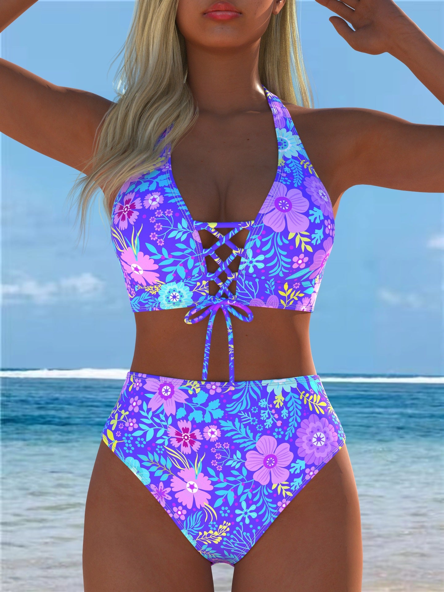 Deux-pièces de maillot de bain femmes Bikini Set Sexy