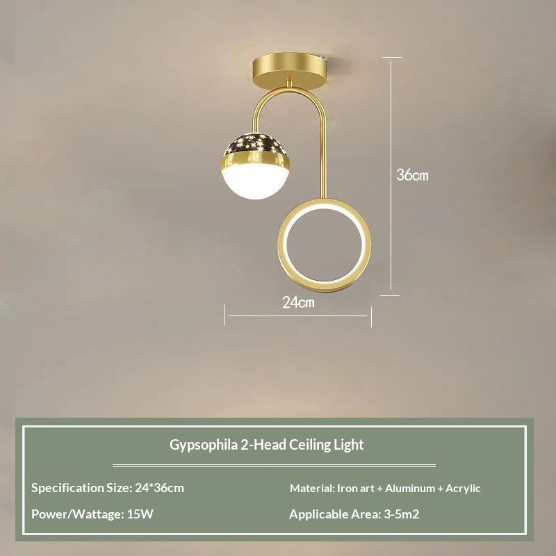Creative Modern Nordic Minimalist Artistic Bedside Lampe murale