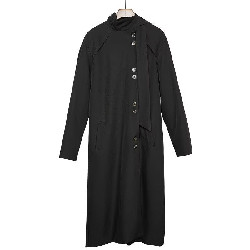 Manteau de longue taille pour hommes de style japonais irrégulier
