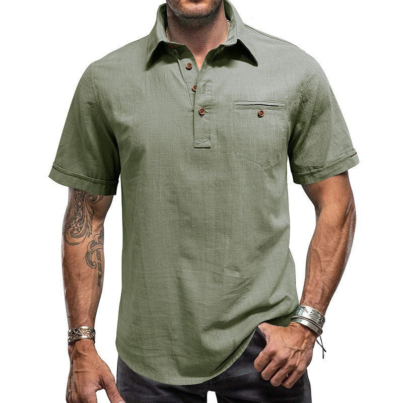 Chemise de plage Hawaïenne manches courtes pour hommes