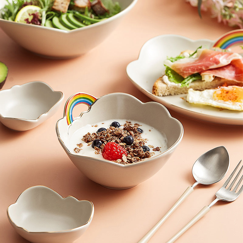 Rainbow Ceramic Table de petit déjeuner Articles de ménage haute valeur