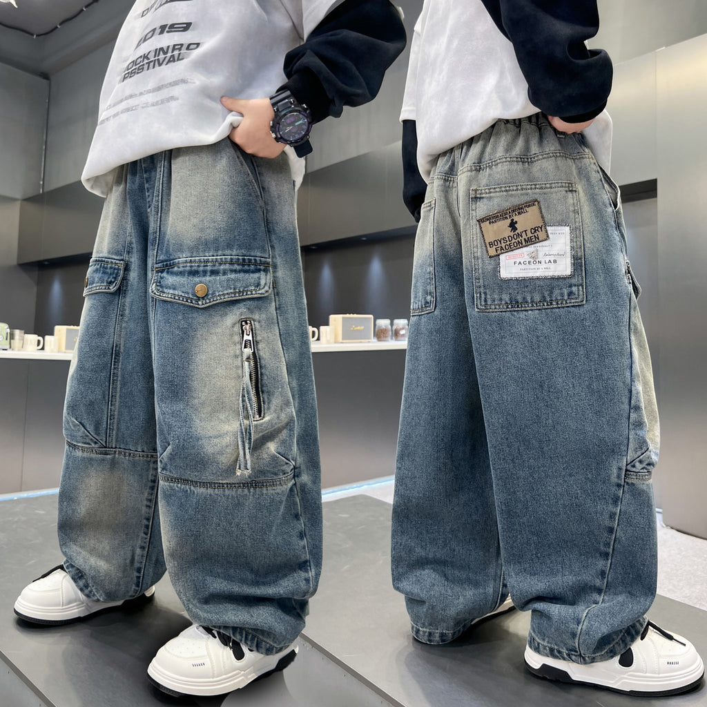 Pantalons simples et polyvalents pour garçons