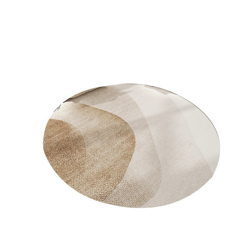 Rond Cashmere look rug pour la chambre à coucher à la maison