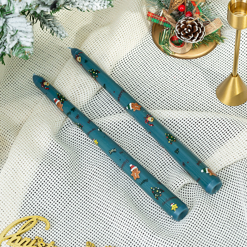 Décoration de Noël 25cm Classic Ignition Long Pole Bougie Banquette sans fumée Table Lay