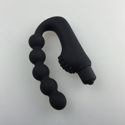 Massager prostate silicone avec fonction vibration - Design ergonomique flexible