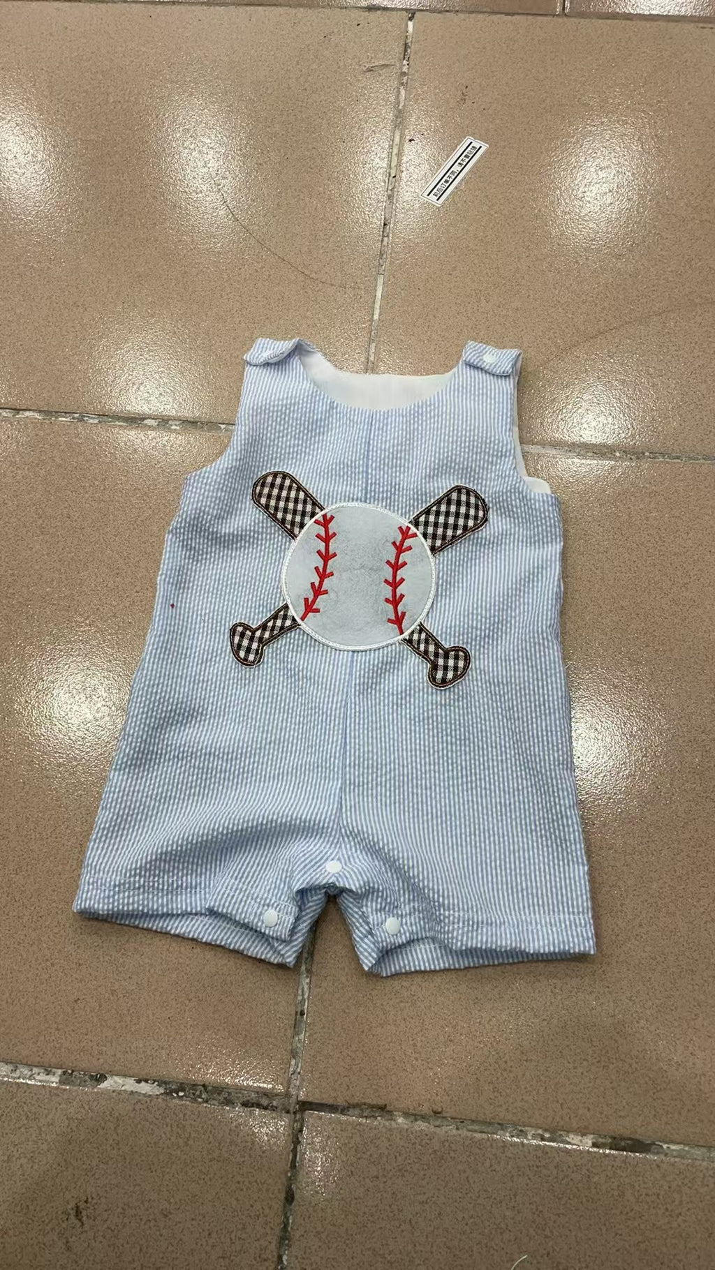 Fashion Boys Personnalité Baseball Vest Jumpsuit