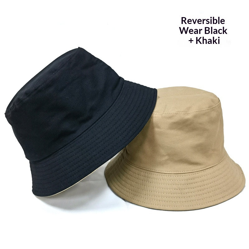 En stock Chapeau de pêcheur double face avec impression en option ou broderie