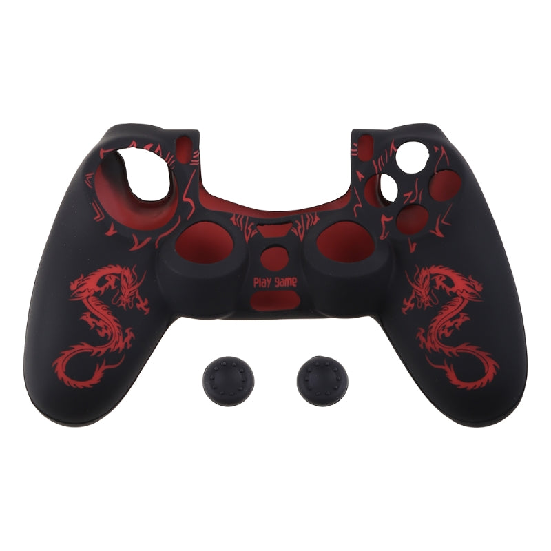 Laser Camouflage Silicone Manches en caoutchouc Motif Dragon Manche de protection