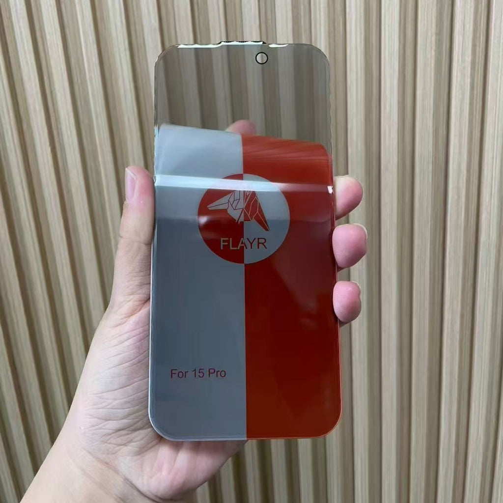 Protecteur d'écran en verre trempé transparent avec haute définition et protection de la vie privée