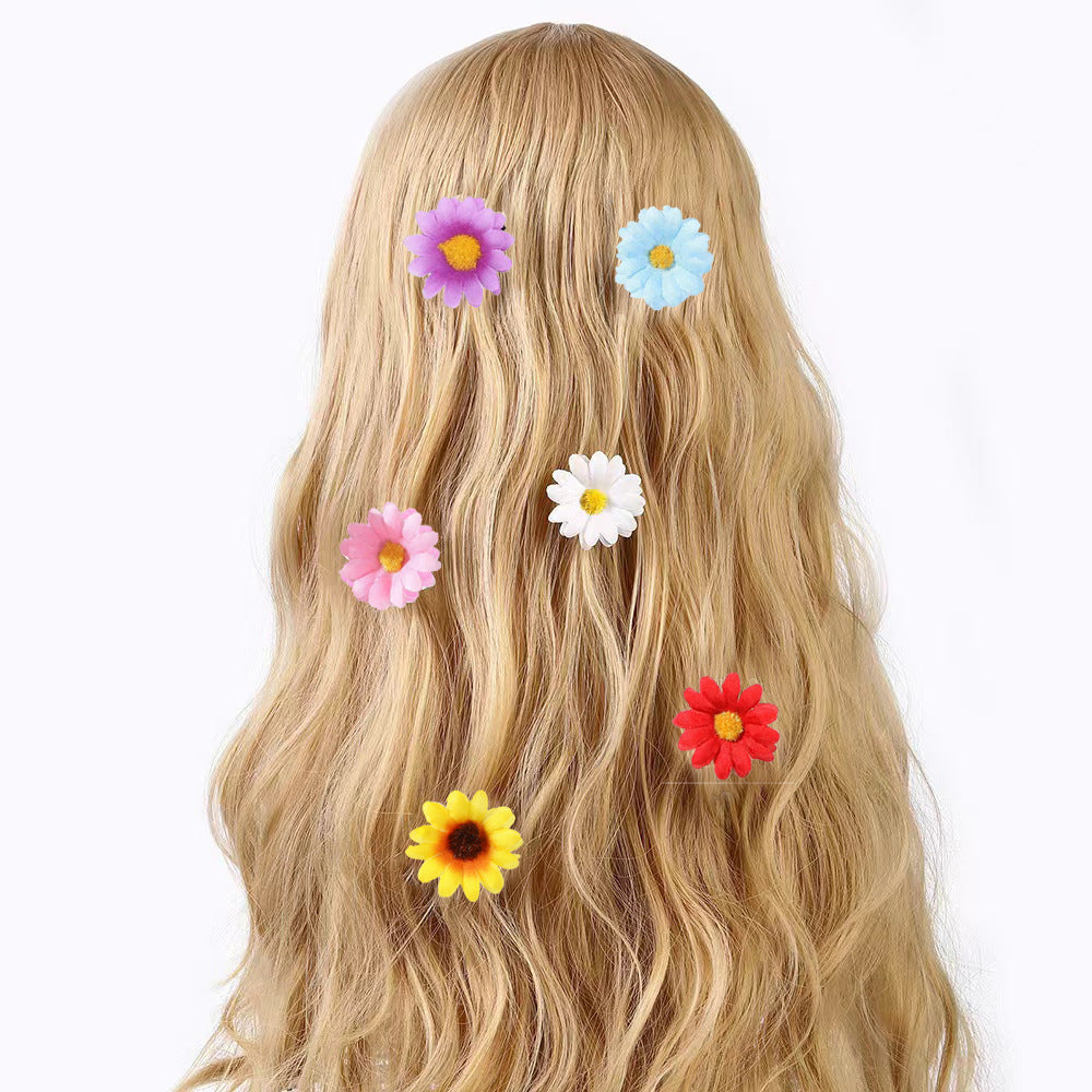 Simulation créative Clip de cheveux de tournesol