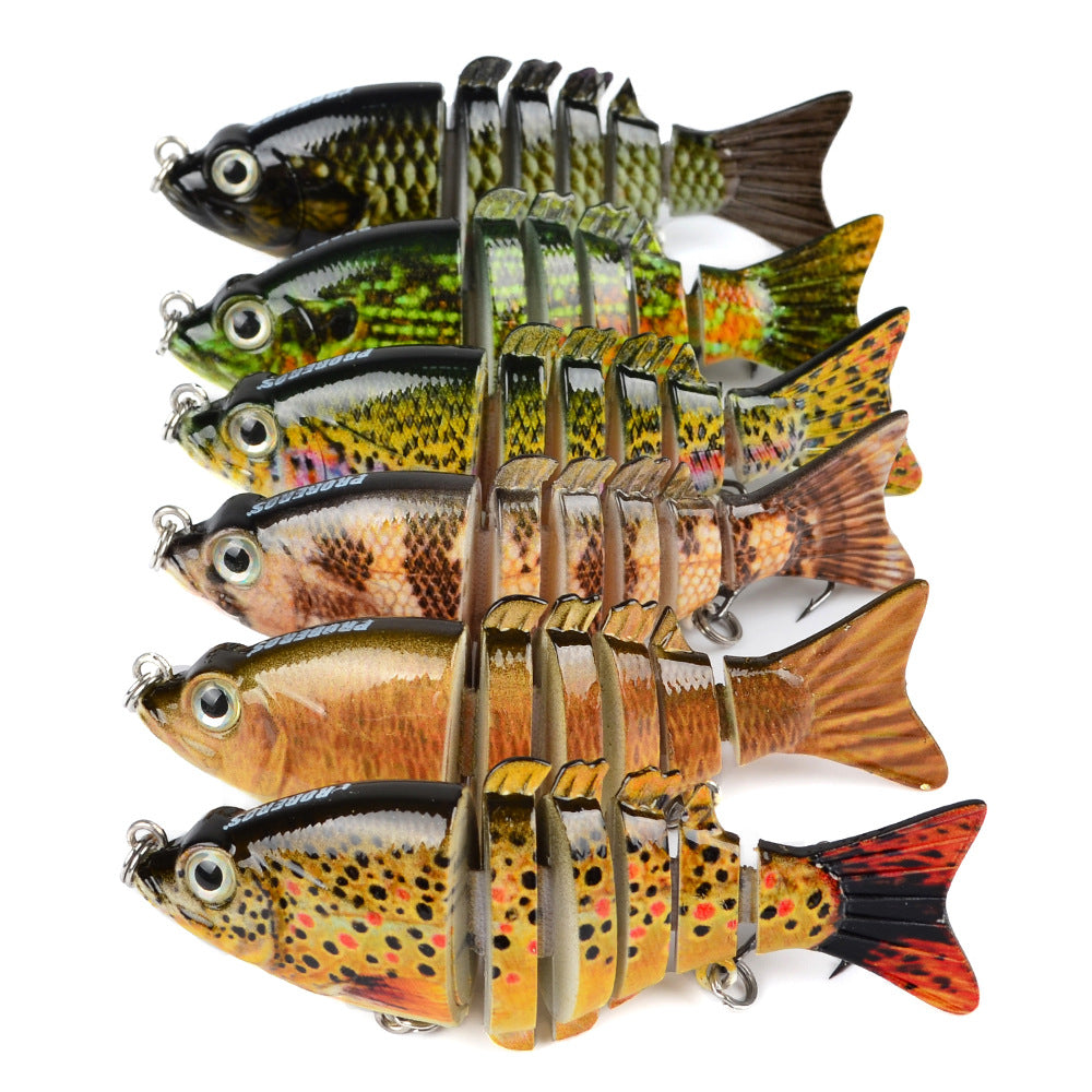Luya Bait Bait Bionic en plastique 10.68g Luya Bait Knotty Fish Bait en plastique en gros
