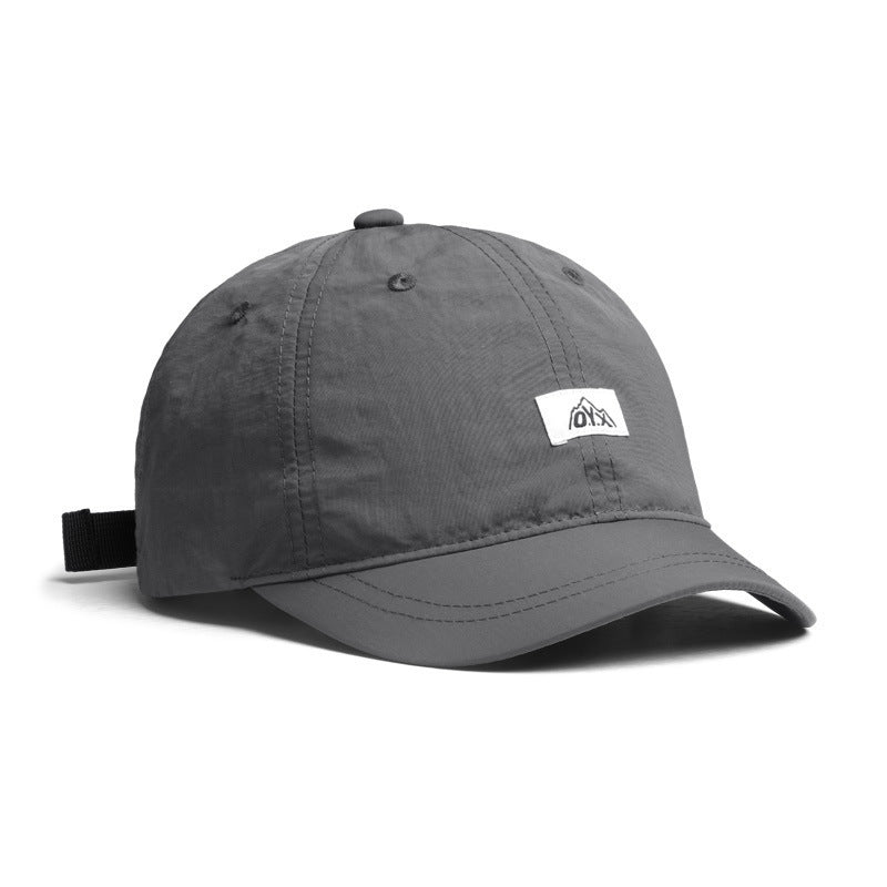 Simple and Fashionable Solid Color Quick Dry Short Brim Baseball Soft-top