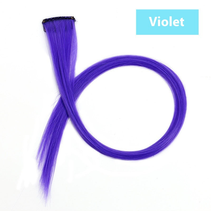 Couleur cheveux suspension oreille perruque teinte ensemble cheveux extension couleurs bandes