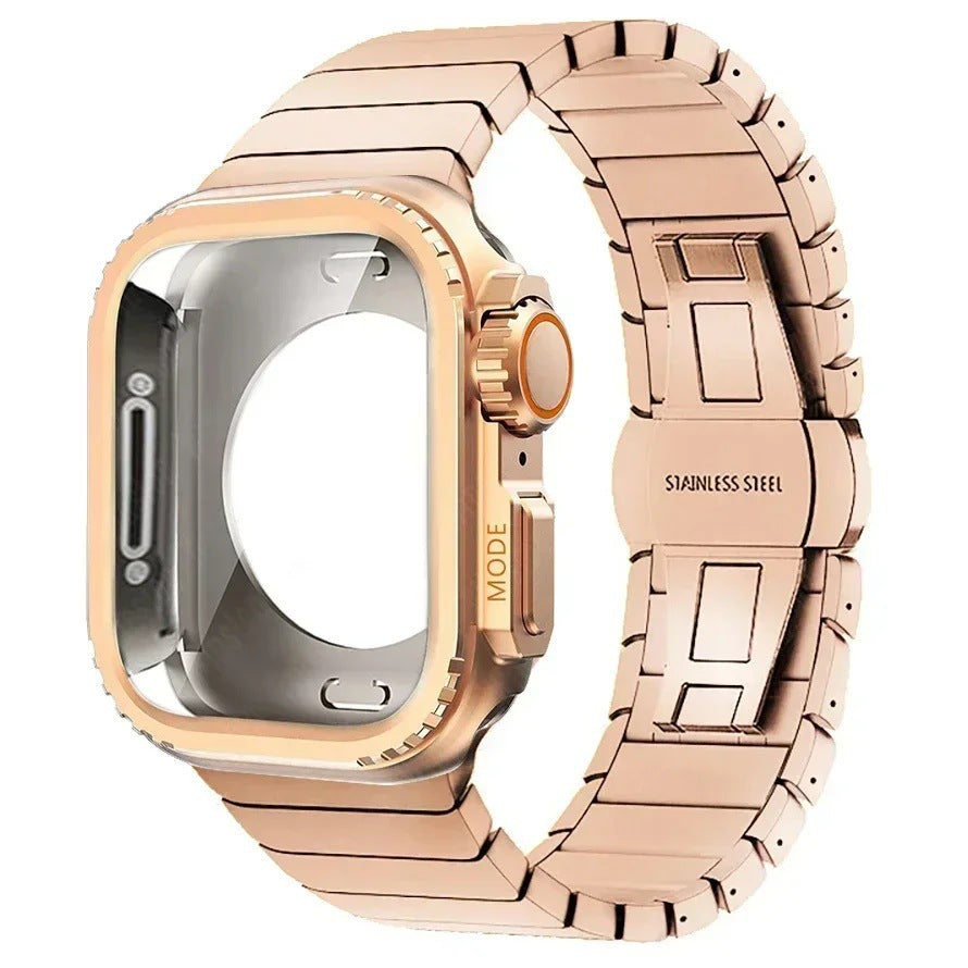 Bracelet de montre en métal pour papillon en acier inoxydable