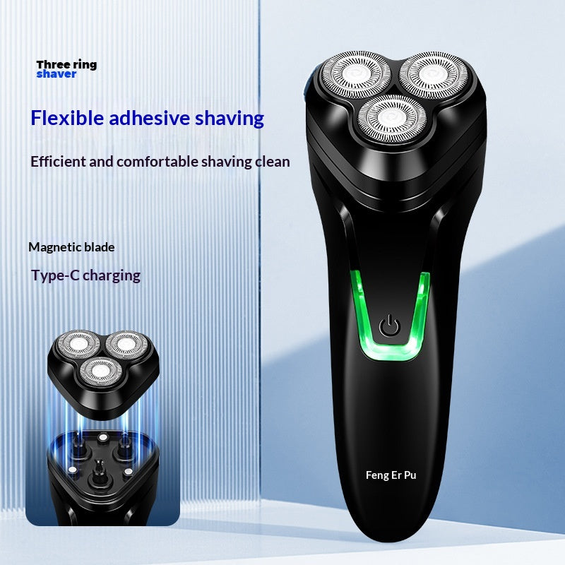 Rasoir rechargeable sans fil à trois têtes pour hommes pour l'utilisation de la voiture
