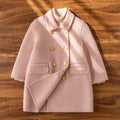 Manteau en laine à double face pour filles