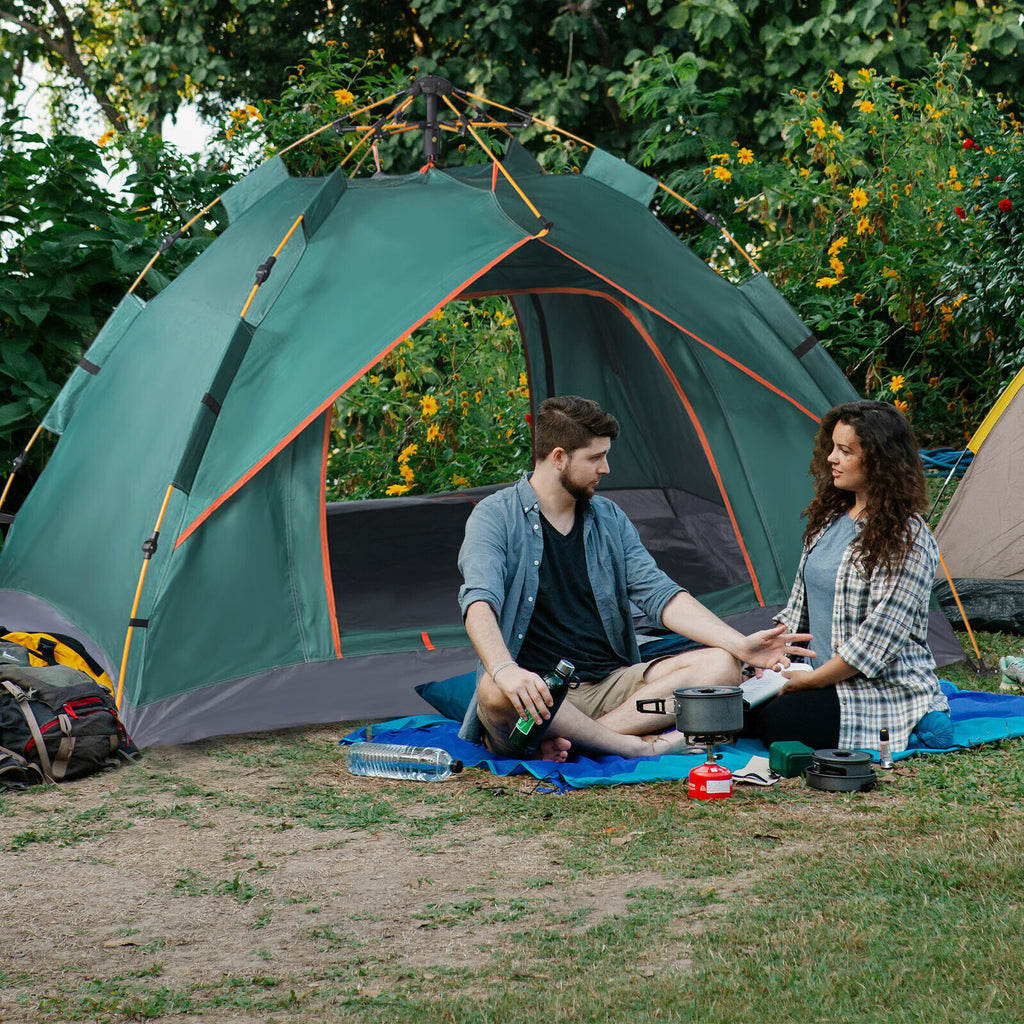 3-4 Person Automatic Double Layer Instant -Outdoor Waterproof Camping Tent