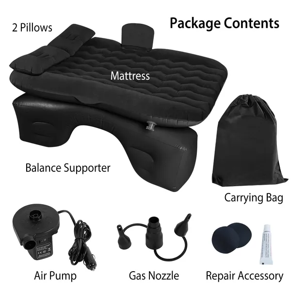 Air Matelas de voiture Lit Inflation Matelas de voiture Lit Portable Voyage Camping Matelas de nuit Voiture Infl