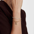 Bracelet doré femme à maillons, acier inoxydable plaqué or 18k