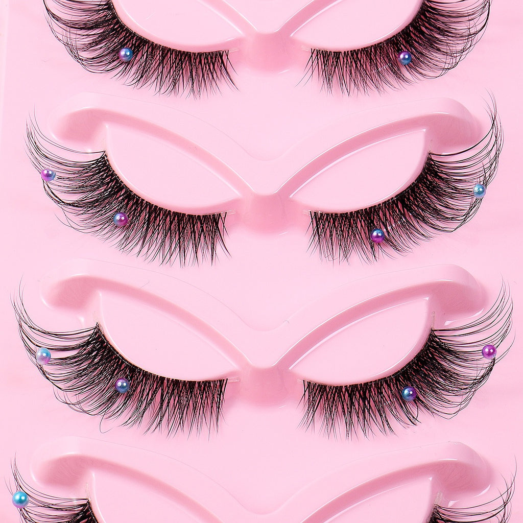 5 paires de faux cils cils Cluster d'extension