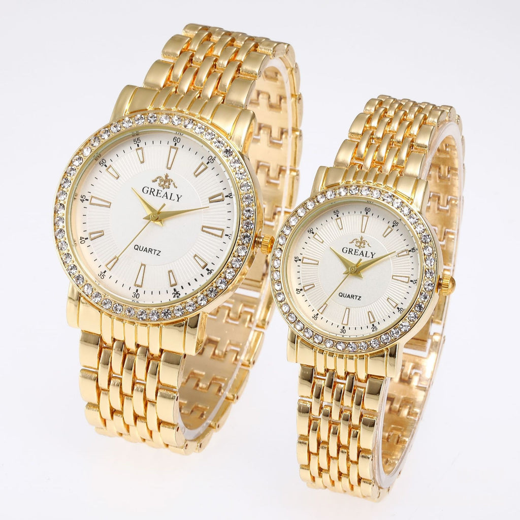 Men's and Women's Quartz Dress Couple Watches Business Gift