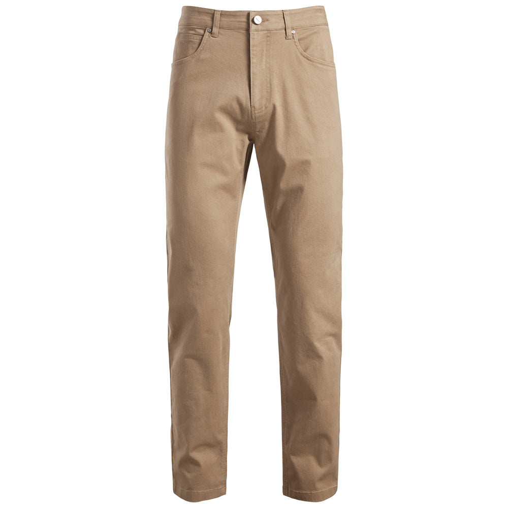 Pure Cotton Men's Casual Straight-Leg Pantalons Respirants Pantalons Hommes Jeunes Busines