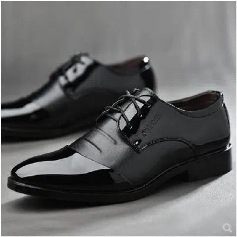 Chaussures en cuir pour hommes British Style Noir