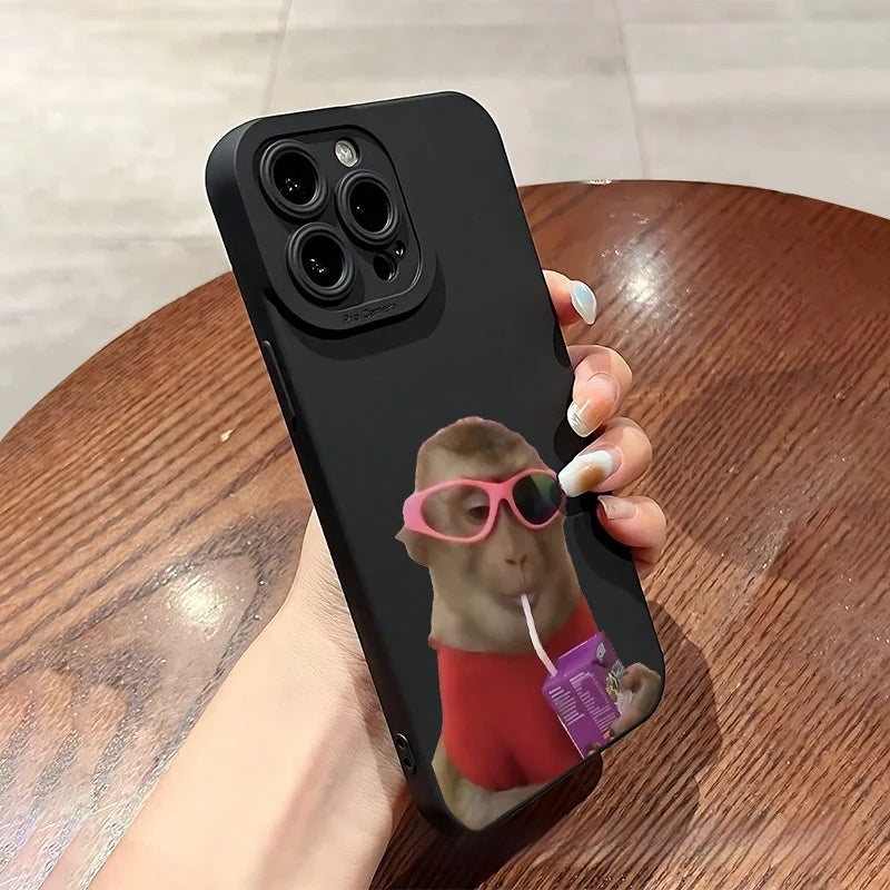 Trendy Monkey Phone Case 1112131416 étui protecteur 78XM