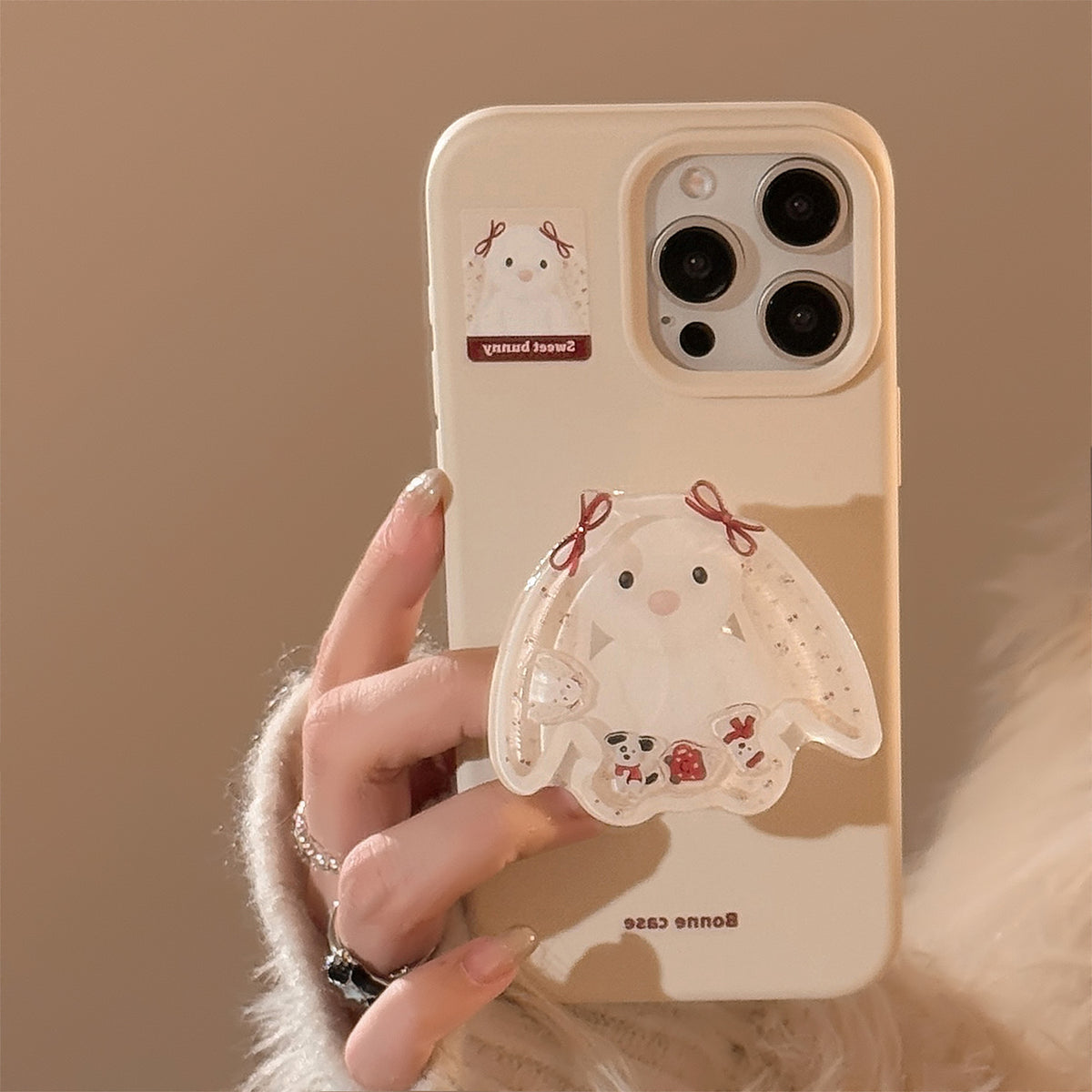 Cartoon Animal Shaker Silicone Phone Case