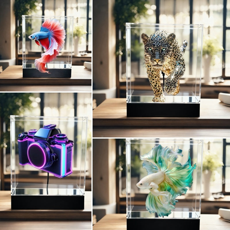 Wiilala support d'affichage holographique 12&20&30cm Naked-eye 3D ventilateur holographique publicité Mach