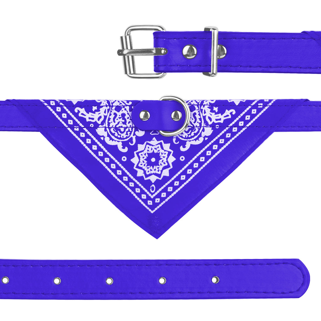 Echarpe de triangle en cuir Bandana réglable 1Pc