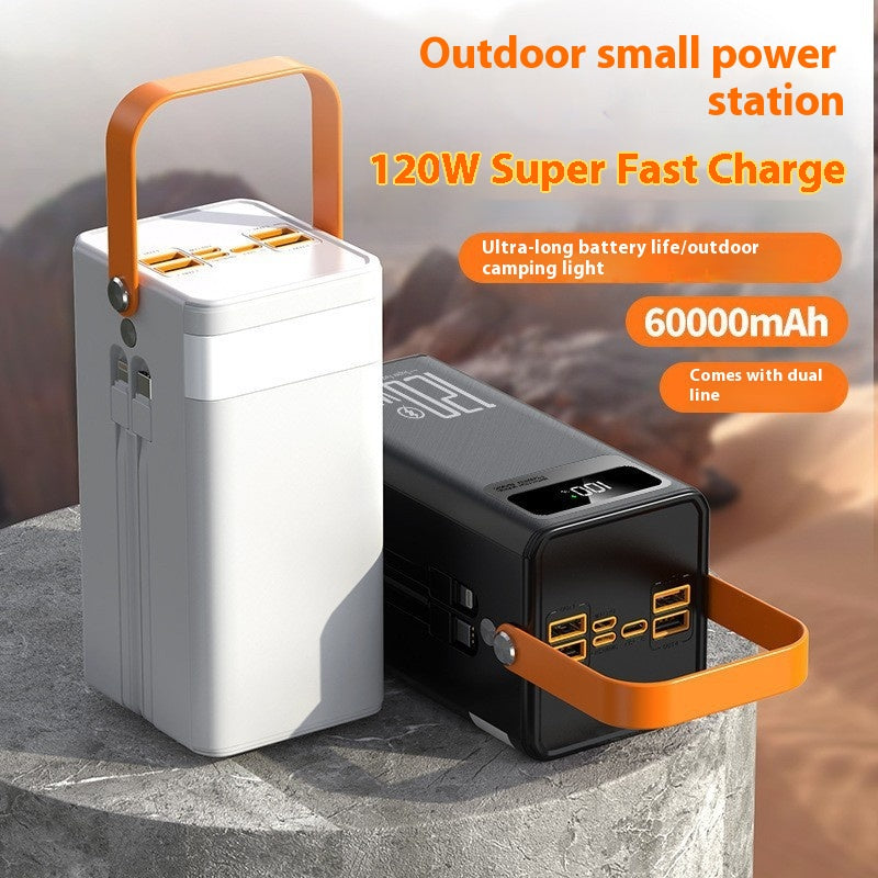 With high-capacity cable Super fast Camping Power Bank