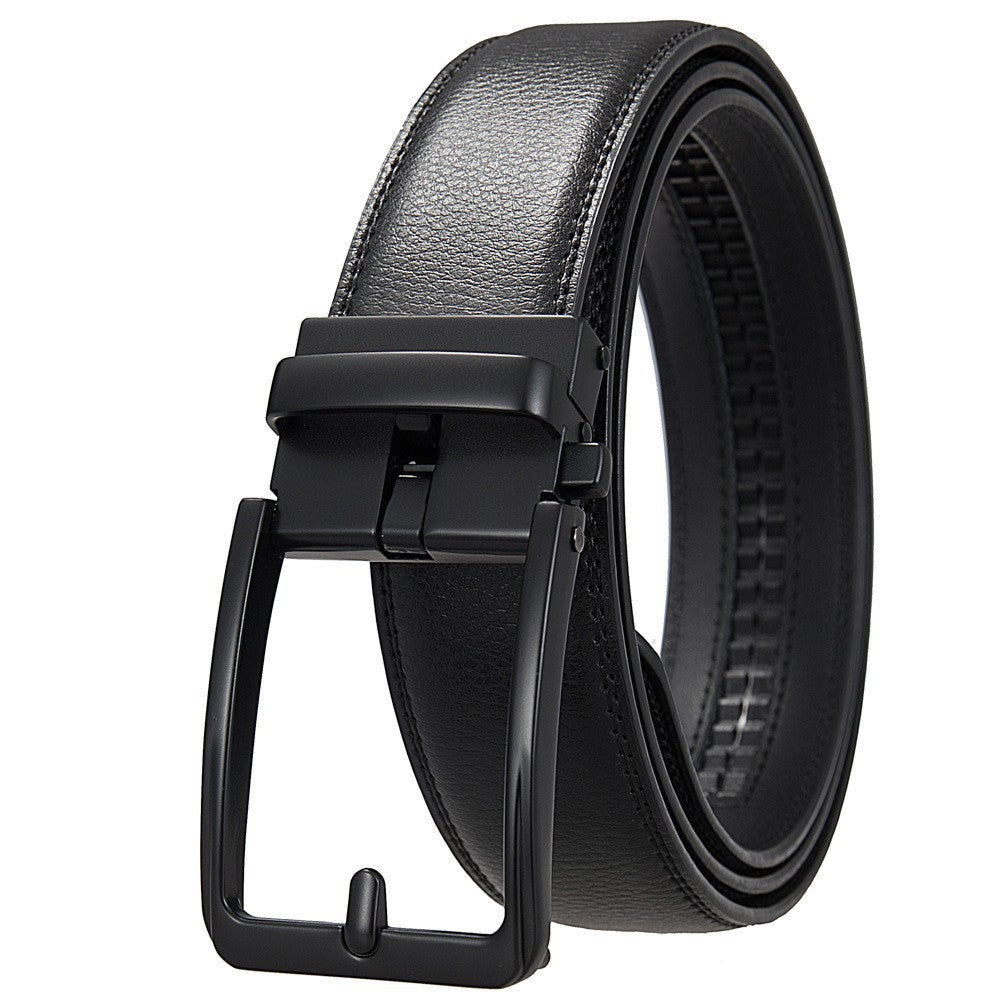 Longueur prolongée résistant à l'aiguille Ceinture à cowhide double couche pour hommes à manche automatique
