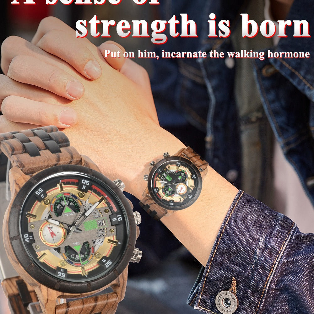 Montre Quartz Hommes multifonctions