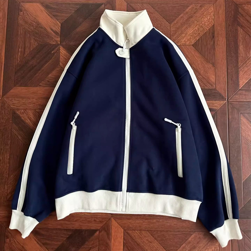 Élégant Capuche de Cardigan polyvalent avec un collier debout