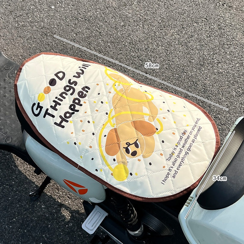 Couverture de siège de moto anti-poussière et thermosolidable