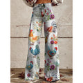 Pantalons de denim imprimés pour femmes