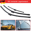 3er Set Scheibenwischer Vorne & Hinten Flachbalkenwischer 60cm 52