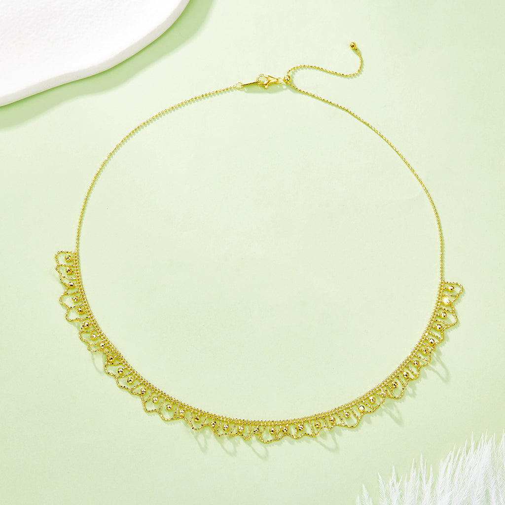 S925 Collier de bord de pétoncle en argent Sterling 45cm réglable 9,5mm large 5.2g Platine Gold R