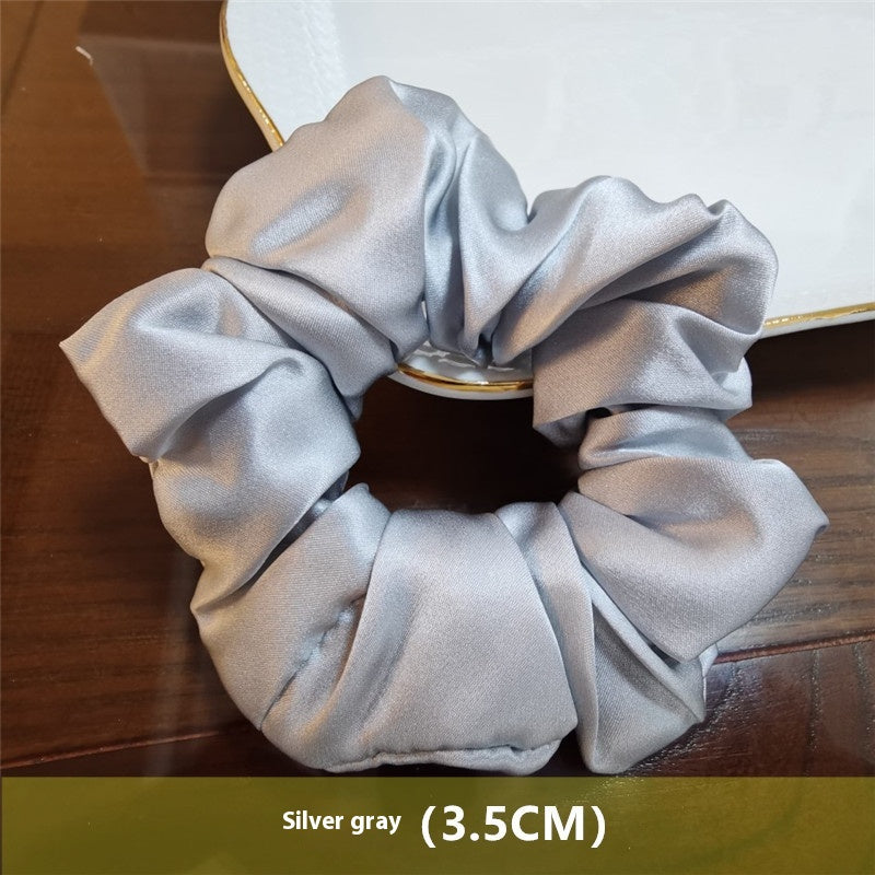 Crêpe Satin Bague de cheveux en soie artisanale française
